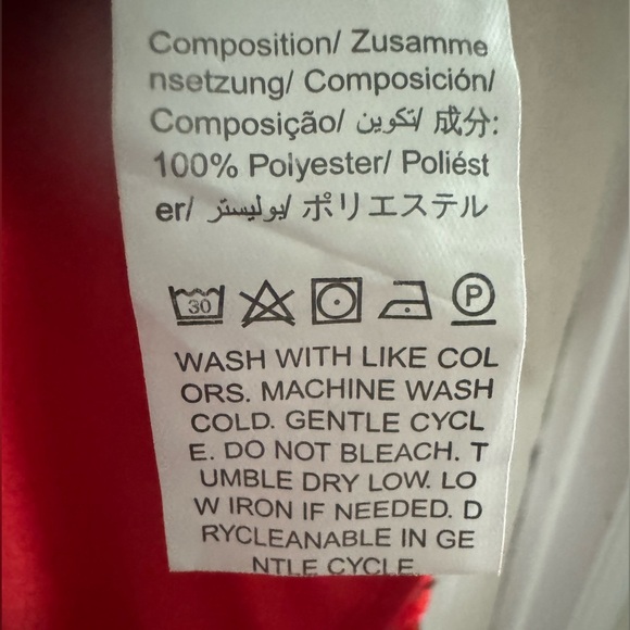 SHEIN red sequin blouse. Size XL. - Picture 4 of 4